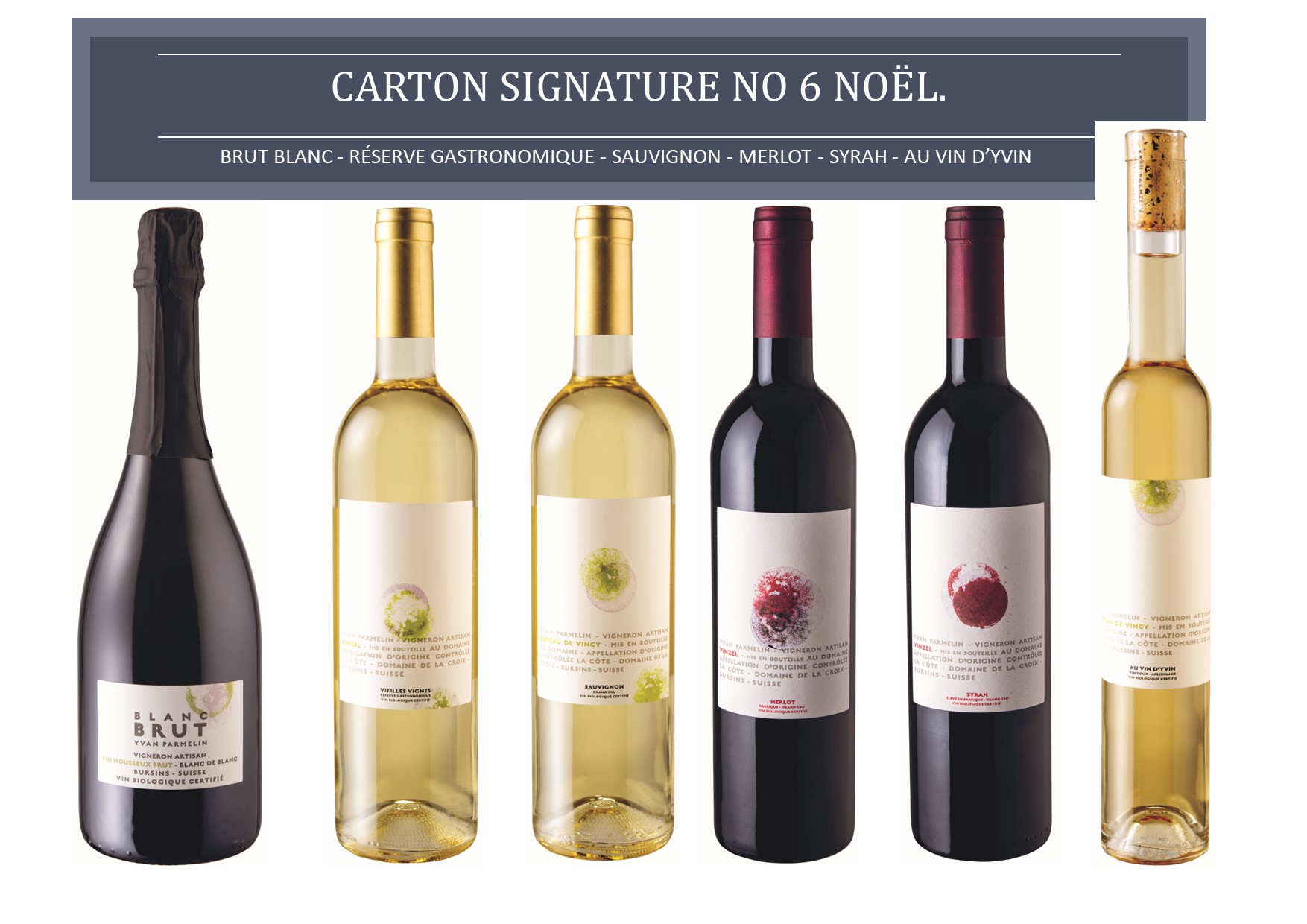 Carton signature no 6 Noël